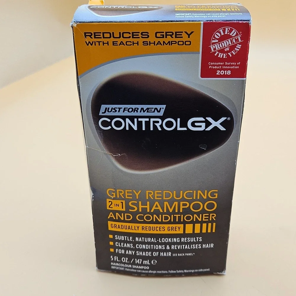 Just For Men Control GX Grey Reducing Shampoo Discontinued 2017 NOS‎ New 5 Oz